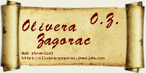 Olivera Zagorac vizit kartica